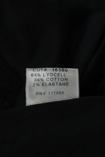 J Brand Womens Skinny Ankle Jeans Black Mid Rise Inseam 25 Size 30