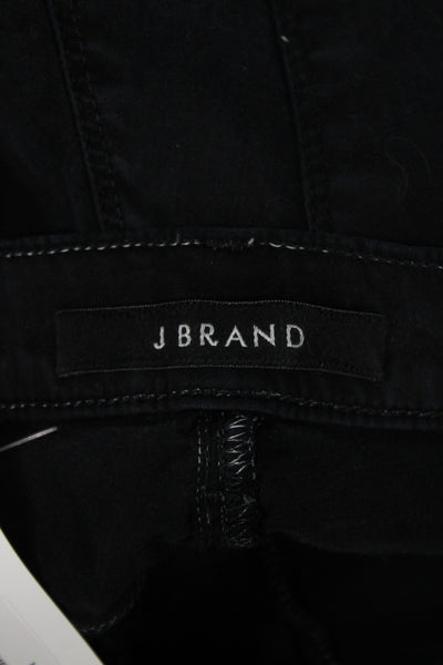 J Brand Womens Skinny Ankle Jeans Black Mid Rise Inseam 25 Size 30