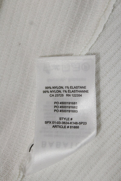 Babaton Womens Basic Camisole White V-Neck Sleeveless 99% Nylon Size L