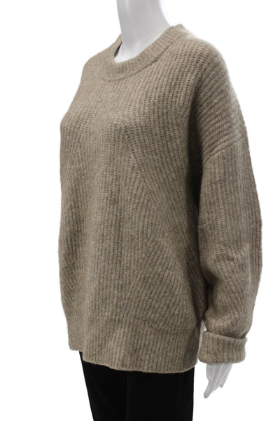 Wilfred Unisex Pullover Beige Extra Fine Merino Yak Crew Neck Size L