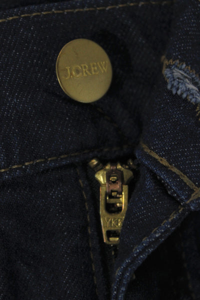 J Crew Womens Dark Blue Flared Wide Leg Jeans Size 23