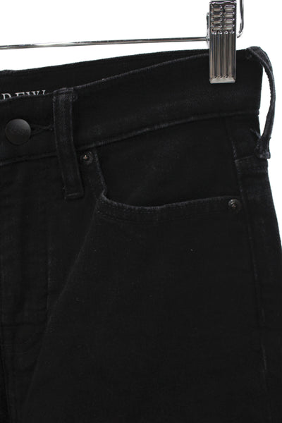 J Crew Women Wide-Leg Black Jeans Size 23