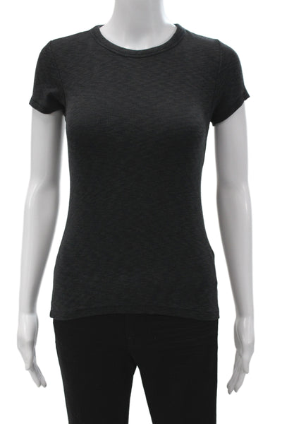 Rag & Bone Womens Black Jersey Basic Short Sleeve T Shirt Crew Neck Size XS