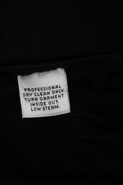 St. John Collection Womens A-Line Knee Skirt Black Cotton-Poly Size 6