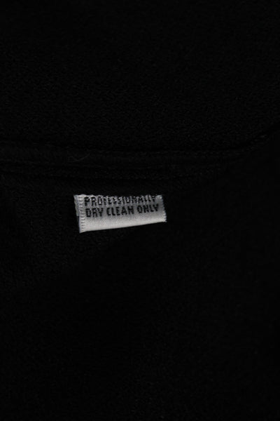 St John Collection Women Straight Pencil Skirt Black Wool Knee Size 8