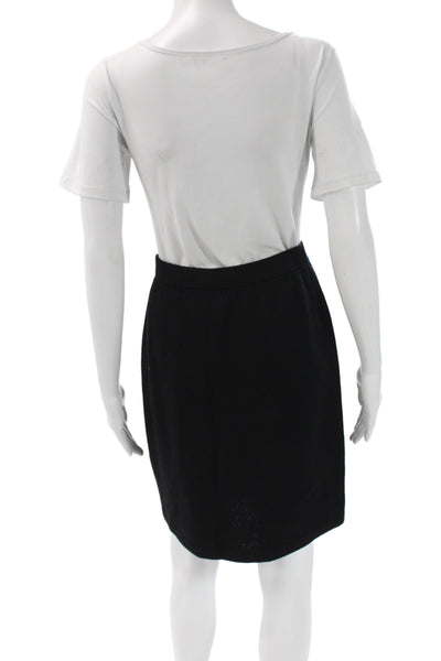 St. John Evening By Marie Gray Womens Black Pencil Skirt Size 6