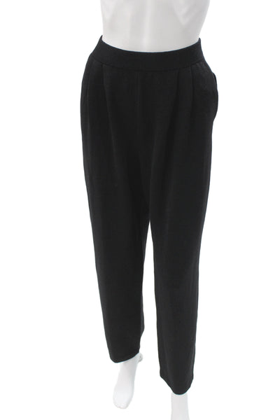 St. John Basics Women Black Wool Dress Pants Size 8