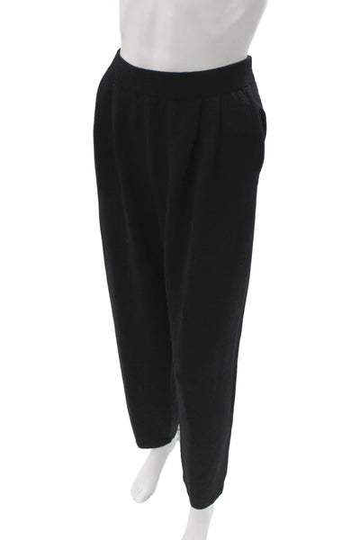 St. John Basics Women Black Wool Dress Pants Size 8