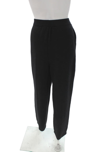 St. John Basics Women Black Wool Dress Pants Size 8
