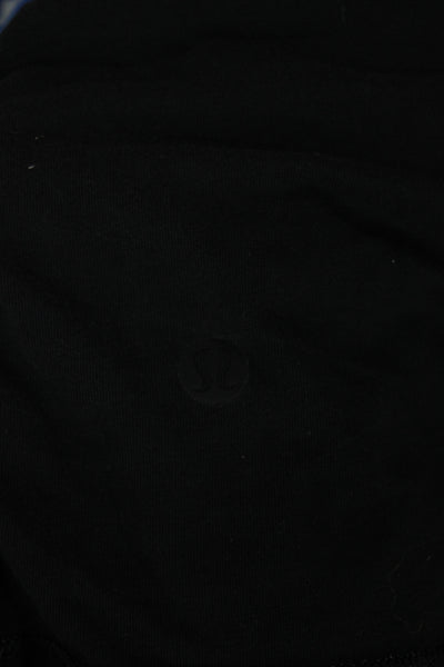 Lululemon Women Black Cotton Basic Sleeveless Tank Crew Neck Size 4