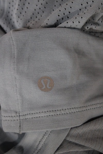 Lululemon Womens Cropped Tank Light Blue Polyester Sleeveless Size 4