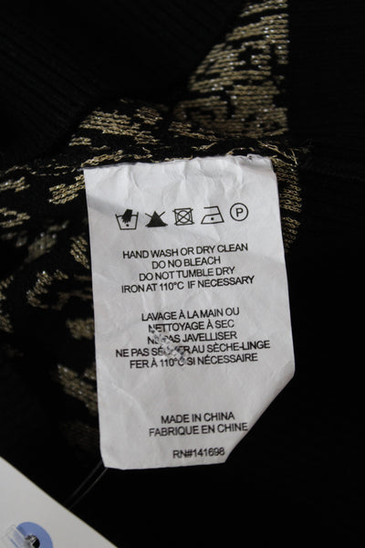 Ramy Brook Unisex Beige Leopard Print Vest Cotton Polyester Crewneck Size S