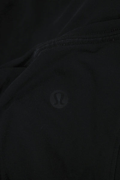 Lululemon Women Basic V-Neck Tank Black Cotton Sleeveless Size 4