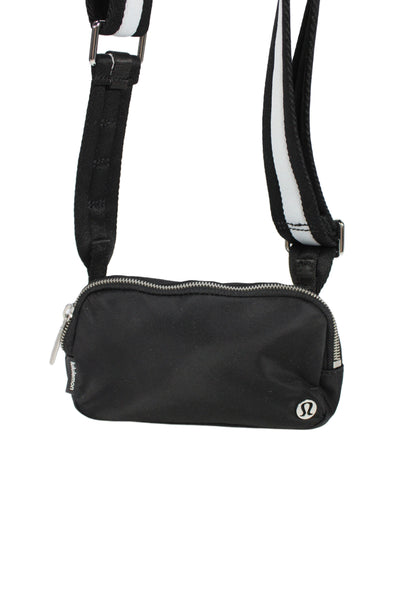 Lululemon Womens Everywhere Crossbody Shoulder Handbag Black White