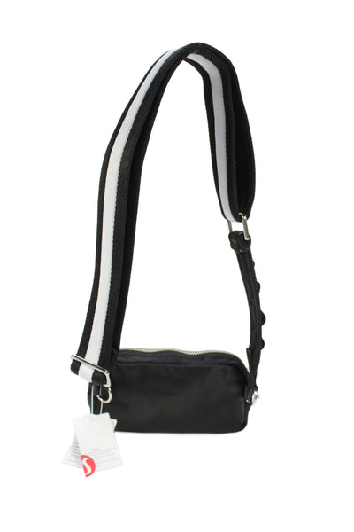 Lululemon Womens Everywhere Crossbody Shoulder Handbag Black White