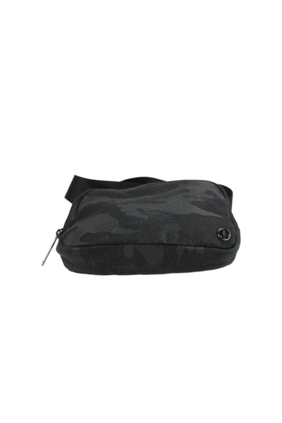 Lululemon Womens Camouflage Print Zipper Closure Belt Bag Black