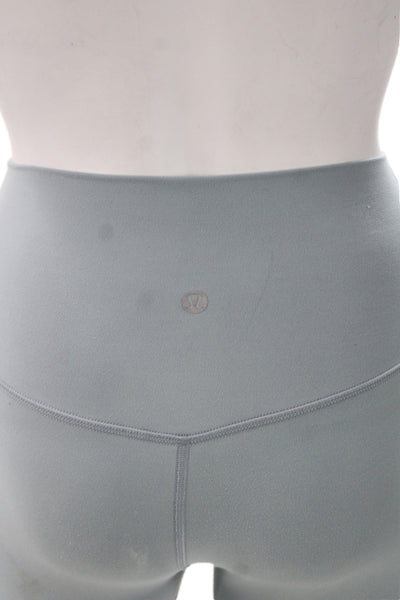 Lululemon Womens Ankle Leggings Gray Spandex Size 4