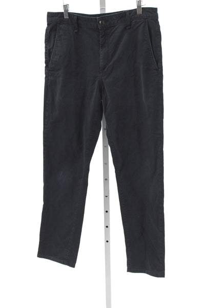 Rag & Bone Mens Chino Pants Dark Blue Button 28 Inseam Size 33