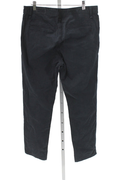 Rag & Bone Mens Chino Pants Dark Blue Button 28 Inseam Size 33