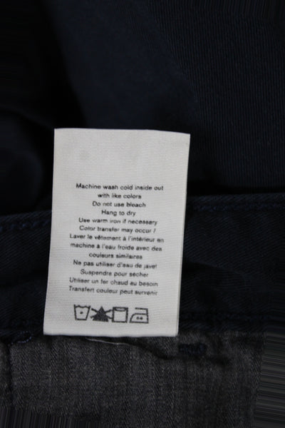 Rag & Bone Mens Chino Pants Dark Blue Button 28 Inseam Size 33