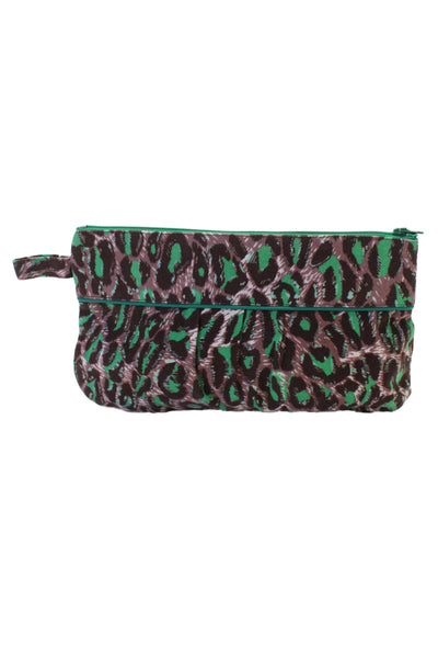 Zimmermann Women's Zip Closure Multicolor Animal Print Pouch Wallet