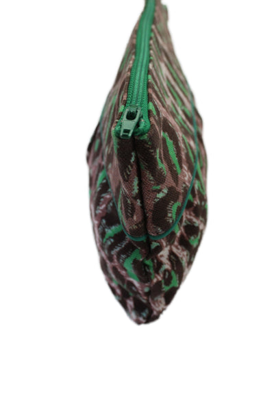 Zimmermann Women's Zip Closure Multicolor Animal Print Pouch Wallet