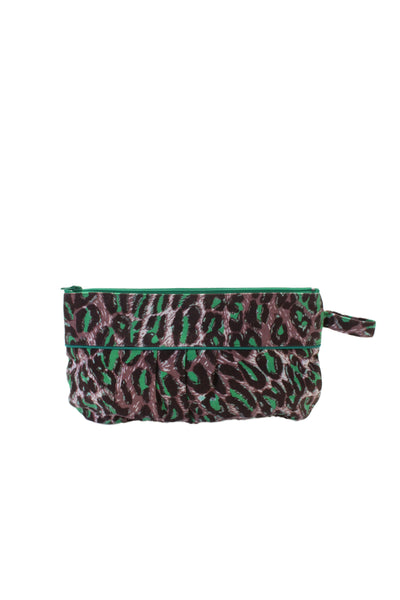 Zimmermann Women's Zip Closure Multicolor Animal Print Pouch Wallet