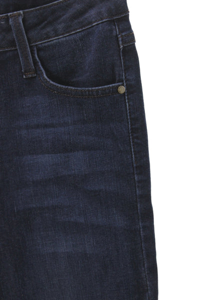 Just Black Womens Ankle Skinny Jeans Dark Blue Mid Rise Denim Size 26