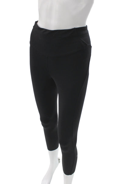 Lululemon Womens Black Cropped Capri Leggings Nylon Size 6