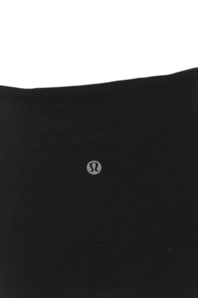 Lululemon Women Ankle Leggings Black Spandex Size 6
