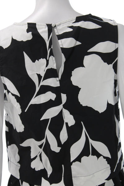 Kate Spade X Target Womens Fit & Flare Sundress Set Black Floral Midi Size XS