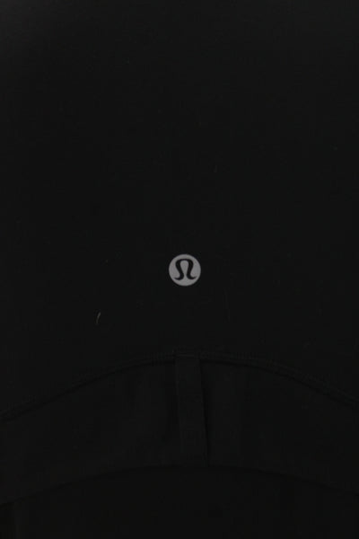 Lululemon Womens Windbreaker Black High Neck Zip Polyester Size 2