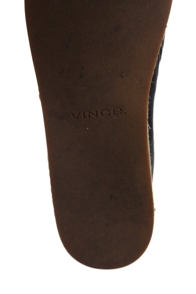 Vince Womens Suede Platform Boat Shoes Gray Size 9