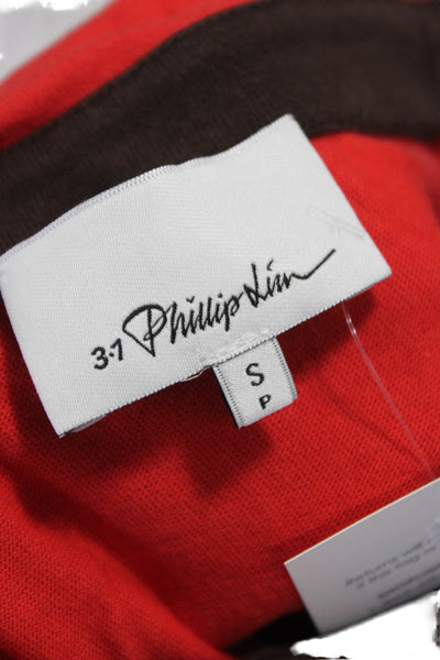 3.1 Phillip Lim Women Red Striped Cotton Sleeveless Midi Dress Size S