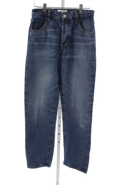 Frame Unisex High Waist Straight Blue Jeans 100% Regenerative Cotton Size 25