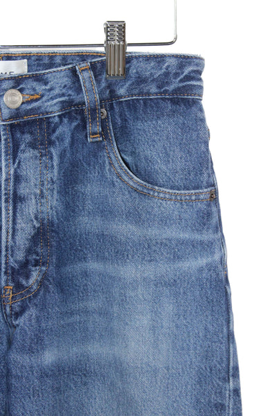 Frame Unisex High Waist Straight Blue Jeans 100% Regenerative Cotton Size 25