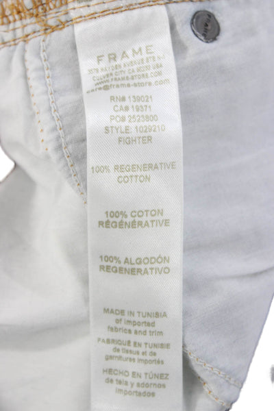 Frame Unisex High Waist Straight Blue Jeans 100% Regenerative Cotton Size 25