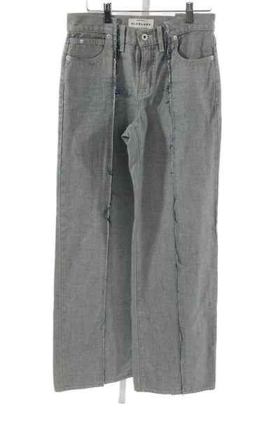Slvrlake Women Wide Leg High Waist Gray Jeans Size 25