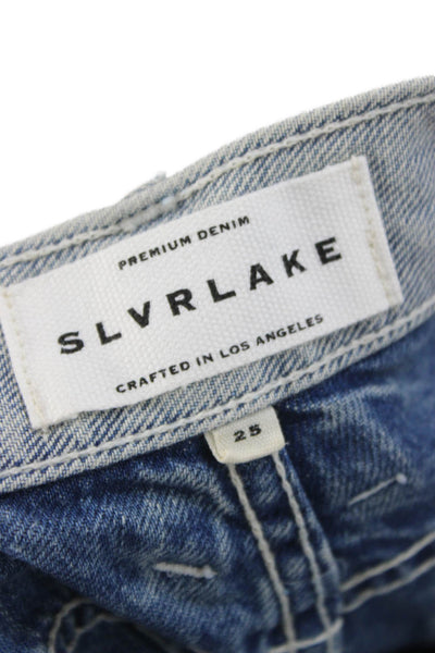 Slvrlake Women Wide Leg High Waist Gray Jeans Size 25