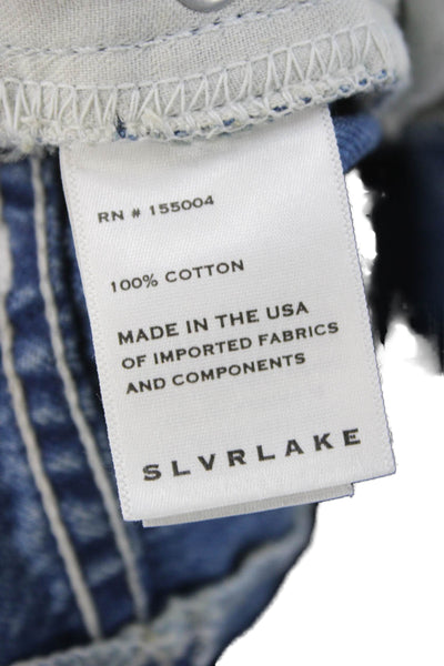 Slvrlake Women Wide Leg High Waist Gray Jeans Size 25