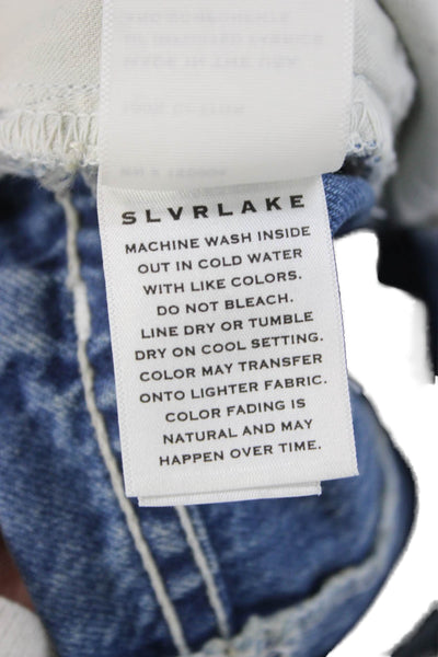 Slvrlake Women Wide Leg High Waist Gray Jeans Size 25
