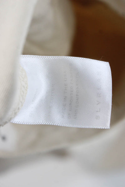 Slvrlake Unisex Beige High Waist Chino Khakis Cotton Button Inseam 32 Size 26
