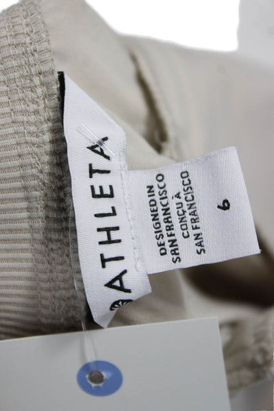 Athleta Unisex Ankle Jogger Pants Beige Size 6