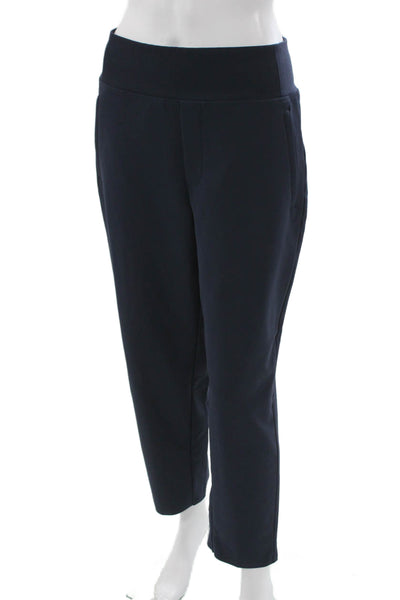 Athleta Womens Ankle Cropped Pants Dark Blue Polyester Spandex Size 4