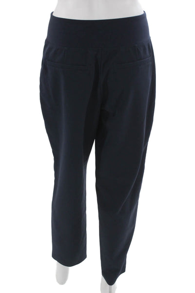 Athleta Womens Ankle Cropped Pants Dark Blue Polyester Spandex Size 4