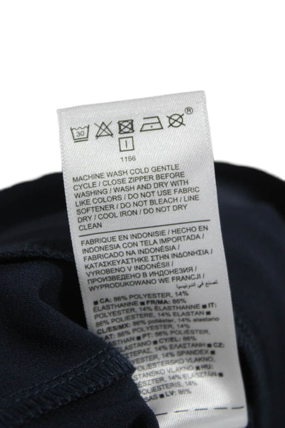 Athleta Womens Ankle Cropped Pants Dark Blue Polyester Spandex Size 4