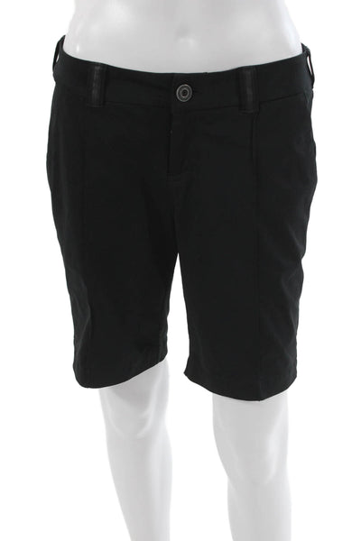Lululemon Unisex Black Chino Bermuda Shorts Polyester Size 6
