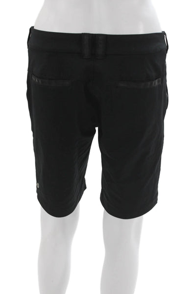 Lululemon Unisex Black Chino Bermuda Shorts Polyester Size 6
