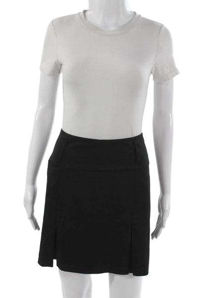 Golftini Womens A-Line Mini Skort Black Size 6