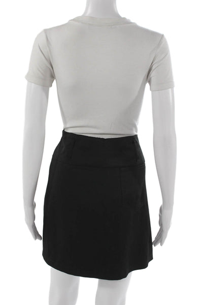 Golftini Womens A-Line Mini Skort Black Size 6